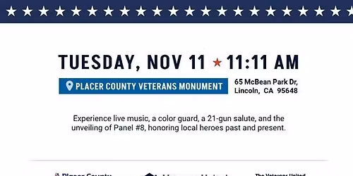 Placer County Veterans Day Ceremony 