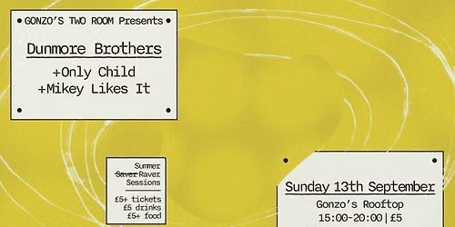 Rooftop Sunday Session w Dunmore Brothers (Summer Closing)