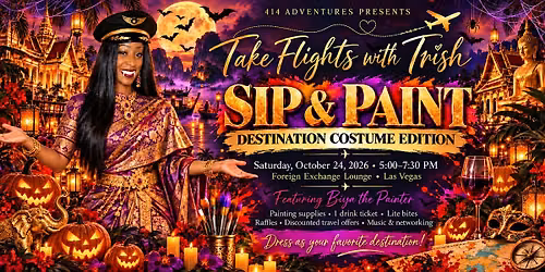 Take Flights with Trish: Sip & Paint Destination Costume Edition