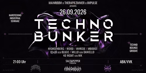 Techno Bunker 26.09.2026