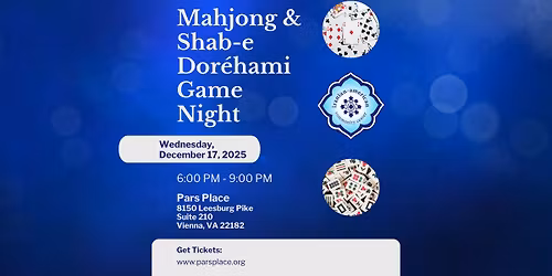 Mahjong & Shab-e Dor\u00e9hami Game Night