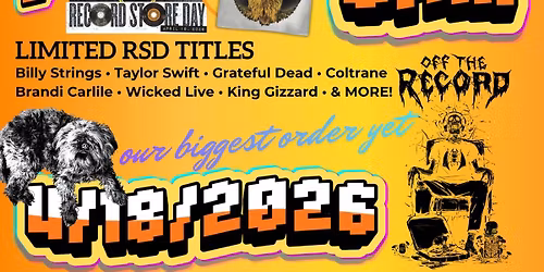 \ud83c\udfb6 RECORD STORE DAY 2026 \ud83c\udfb6