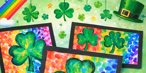 Lucky Shamrock Painting Party for Kids