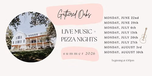 Pizza and Live Music | Featuring Robb Justice