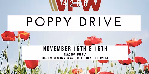 Poppy Drive - November 16th