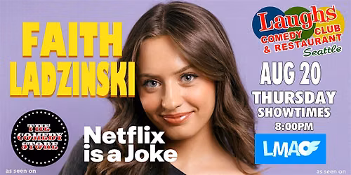 Comedy show: Comedian Faith Ladzinski at Laughs Comedy