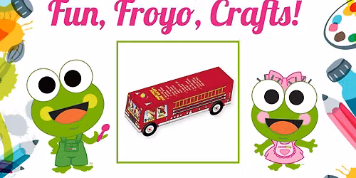 Free Build a Fire Engine Craft at sweetFrog Yorktown