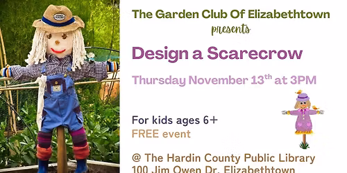 Design a Scarecrow - youth program