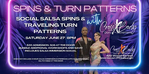 Social Salsa Spins + Traveling Turn Patterns Workshop