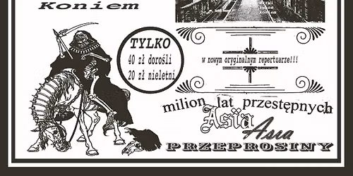 przeprosiny + AsiaAsia + milion lat przest\u0119pnych | 24.09.2026, Katowice | Drzwi Zwane Koniem