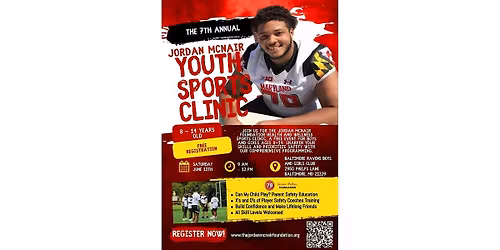 The 7th Annual Jordan McNair Youth Sports Clinic