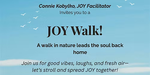 JOY Walk with Connie, JOY Facilitator