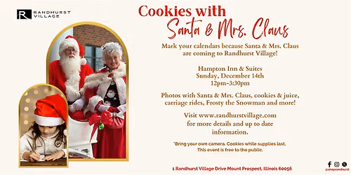 Cookies with Santa & Mrs. Claus
