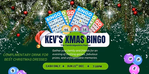Kev\u2019s Xmas Bingo