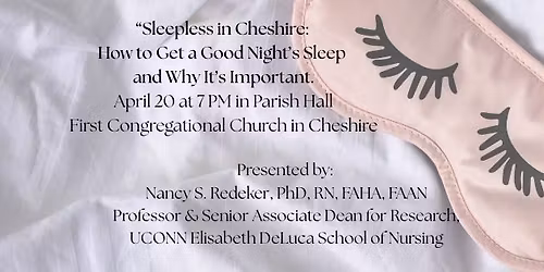 Sleepless in Cheshire: How to Get a Good Night's Sleep and Why It's Important