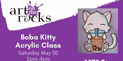 Boba Kitty Acrylic Class Ages 7+
