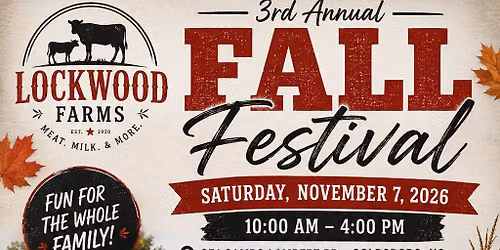Lockwood Farms 3rd Annual Fall Festival