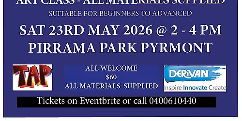 PAINTING IN THE PARK Saturday 23rd May