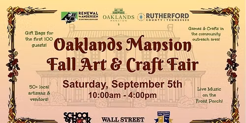 2nd Annual Fall Art & Craft Fair