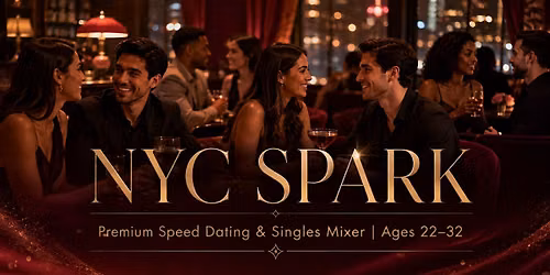 NYC SPARK - Premium Speed Dating & Singles Mixer | Ages 22\u201332