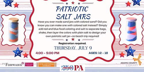 Patriotic Salt Jars