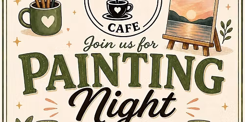Paint night pour it out cafe