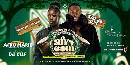 Afrocom presents: Afro Caribbean Night