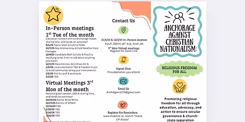 Anchorage Against Christian Nationalism: Religious Freedom for All