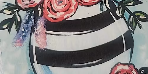 Watercolor floral arrangement