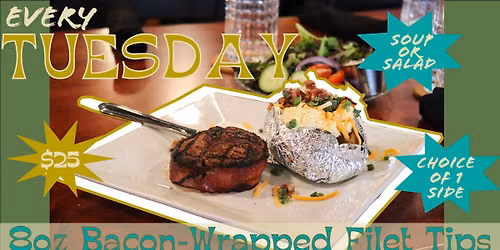 Tuesday Dinner Special @ Speedy's Chophouse!