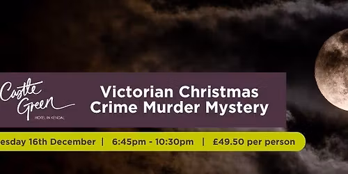 Victorian Christmas Crime Murder Mystery Event