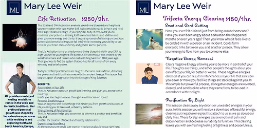 Life Activation 22-strand DNA Activation, Cord Cutting and Clearing with Mary by Apt