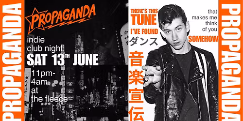 PROPAGANDA. indie club night.