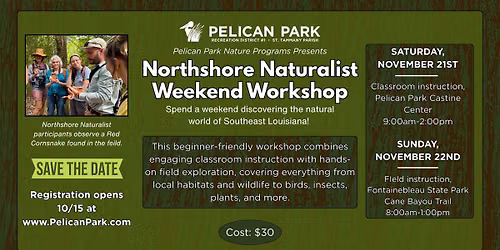 Northshore Naturalist Weekend Workshop