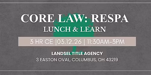 Core Law: RESPA Lunch & Learn