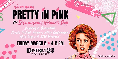 Pretty in Pink for International Women's Day