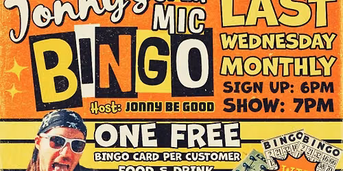 Jonny's Open Mic BINGO 