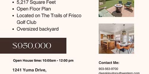 Frisco Open House!