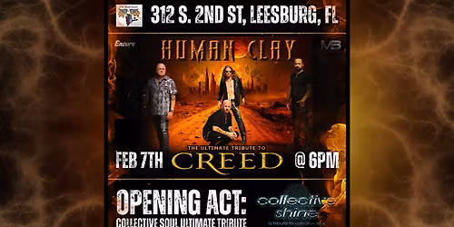 Ultimate Creed & Collective Soul Tributes @ The Warehouse