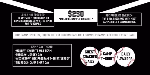 Sluggers Baseball Summer Camp