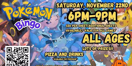 MBG November 22nd Pokemon Bingo
