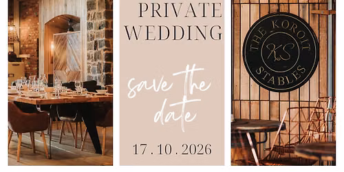 Private Wedding hosted at The Koroit Stables