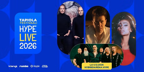 Hype Live - Pikkujoulut: Y\u00d6, Neon 2, Olli Halonen, Sara Siipola 5.12.2026
