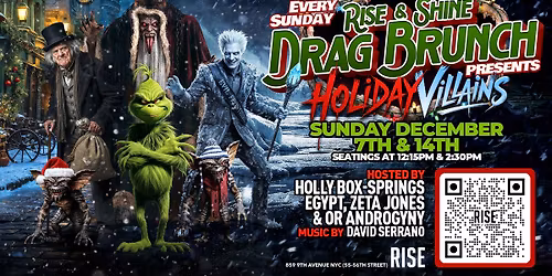 Holiday Villains Drag Brunch at Rise