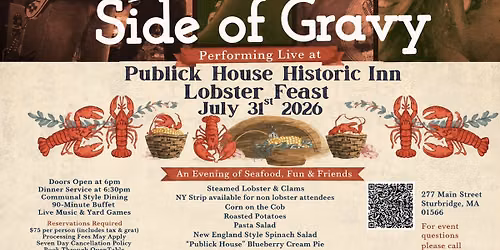 Side of Gravy LIVE at the Publick House Lobster Feast
