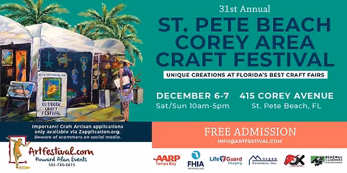31st Annual St. Pete Beach Corey Area Craft Festival