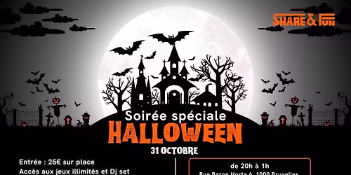 Soir\u00e9e sp\u00e9ciale Halloween au Share&Fun!