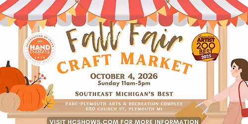 \ud83c\udf42 Handcrafters Fall Fair Craft Market 2026 | Official Event Page