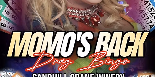 " MOMO'S BACK! "\n\nAt Sandhill Crane Winery Saturday April 18th..