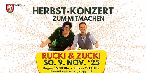 \ud83c\udfb6 RUCKI & ZUCKI \u2013 Herbst-Konzert zum Mitmachen \ud83c\udf42
